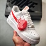 Supreme × Nike Air Force 1 Low China Exclusive "White/Speed Red"(CU9225-101)