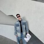 Balenciaga Inkjet Print Washed Jacket (783697THW254245-1） - 图片 10