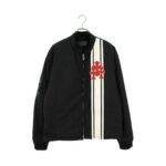 Chrome Hearts Cobra 3 Cemetery Cross Patch Nylon Racing Jacket "Black/White/Red" (CH-2024-1000）