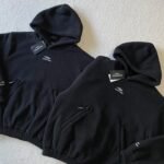 BALENCIAGA HOODED FLEECE JACKET WITH HOOD (810113TQQ02-1000）