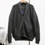 Louis Vuitton cashmere blend shawl collar cardigan jacket（1AFWBQ）