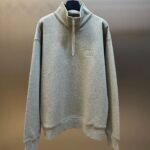 Dior Grey 'CD Icon' Half-Zip Sweatshirt（513J635A0531-C878）