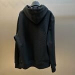 Burberry  Check Label Cotton Zip Hoodie in Black（81022761） - 图片 3