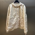 FENDI Men's Blouson Micro FF Nylon Windbreaker Jacket "White" (FAA935ARYJF0GQK）