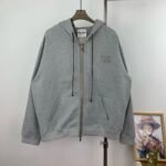 MIU MIU Cotton fleece zip-up hoodie（MJL023-15AU-F0031-S-OOO）