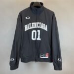 BALENCIAGA Men's Basketball Series Tracksuit Jacket "Black" (822226TPQ381000）