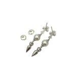 Chrome hearts xmikimoto joint cross bullet tassel earrings（CHROME HEARTS 318） - 图片 2