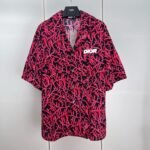 DIOR Italic short sleeve shirt（483C568B6077-C970）