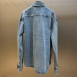 SAINT LAURENT Cassandre shirt in day blue denim（823437Y14MJ4248） - 图片 2