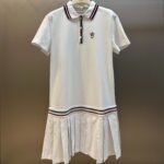 DIOR Vibe pleated polo shirt dress（513R01A4200-X0878）