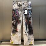Acne Studios - Printed Jeans in White and Multi (CK0133-AOL）