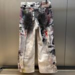 Acne Studios - Printed Jeans in White and Multi (CK0133-AOL） - 图片 2
