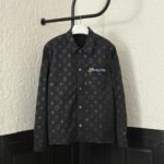 Louis Vuitton Monogram moiré silk jacquard shirt jacket（1AGTGO）
