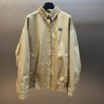 MIUMIU Women's Chino Cloth Blouson Jacket（ML1264-1UPX-F0065-S-OOO）