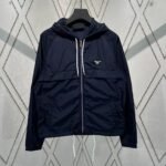 Prada Navy Jackets (SGC864-1WQ9-F0ABB-S-OOO）