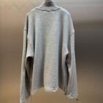 Miu Miu Oversized sweatshirt jacket with logo embroidery（MJL042-13UK-F0031-S-OOO） - 图片 2