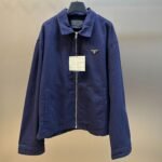 Prada Zip front Denim Jacket (GEB233-16HE-F0V41-S-232）