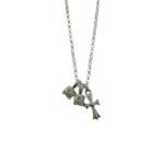 Chrome Hearts Gold-plated sugar cube cross necklace（CHROME HEARTS 400） - 图片 2