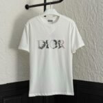 Dior Flowers Embroidered T-Shirt（113J686A0554-C084）