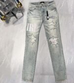 Amiri Stone Indigo Jeans (SS23MDS002765）
