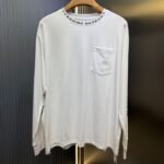 CHROME HEARTS neck logo T-shirt black x white (CH-066）