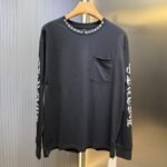 CHROME HEARTS neck logo T-shirt black x white (CH-066） - 图片 2