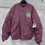 Balenciaga Bomber Jacket Large Fit in Dark Purple （839122TOO045441） - 图片 2