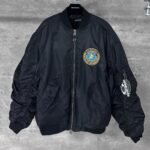 Balenciaga Bomber Jacket Large Fit in Dark Purple （839122TOO045441）