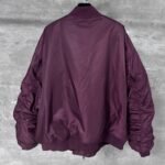 Balenciaga Bomber Jacket Large Fit in Dark Purple （839122TOO045441） - 图片 3