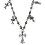 Chrome Heart Cross Beaded Pants Chain （CHROME HEARTS 405）