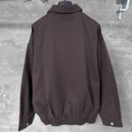 MIU MIU solid color lettering embroidered zip-up jacket（ML1053-144D-F0324-S-OOO） - 图片 2