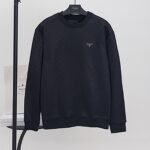 PRADA Monogram Sweatshirt with Triangle Logo (UJL67B-147M-F0002-S-OOO）