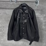 Chrome Hearts Flame vine embroidered leather jacket (CH-0000136）