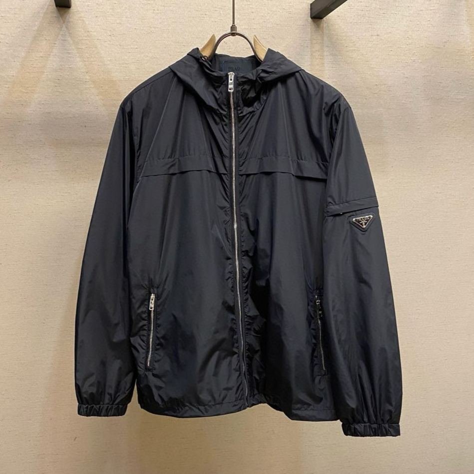 imageName1756790517102 Prada K-Way Men's Hooded Trench Jacket (SGA466-106O-F0002) - 图片 1