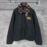 Tyler, The Creator x Louis Vuitton Cotton Aviator Jacket With Monogram Fleece Collar "Noir"（1AFPTM）