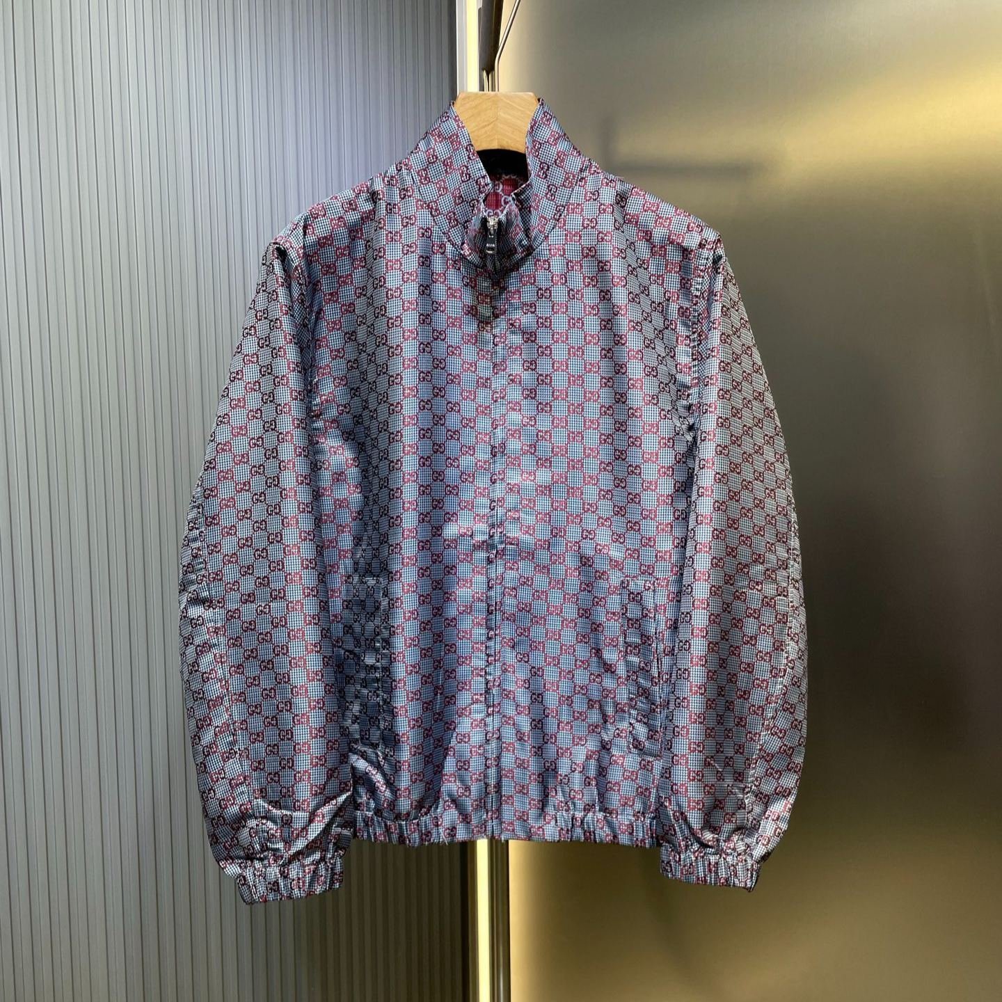 imageName1757482566635 GUCCI GG houndstooth wool jacket(813988ZAR424016) - 图片 1