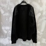 PRADA  solid color nylon patchwork pocket sweatshirt round neck long sleeves  (UJL35B-11JE-F0806-S-OOO） - 图片 2