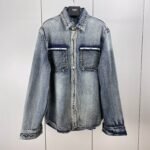 Dior logo band denim jacket（113D585BY994-510）