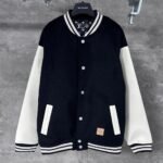 Louis Vuitton leather baseball jacket（1AIMWP）
