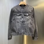 Prada triangle logo denim blouson jacket(GEB229-12K8-F0557-S-231） - 图片 2