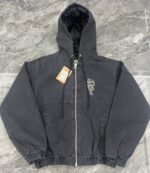 Stussy letter embroidered hooded padded jacket（115648） - 图片 2