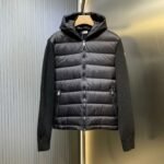 MONCLER PADDED WOOL ZIP-UP HOODIE（K20919B00006M1131776）