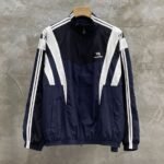 Balenciaga Sporty B Tracksuit Jacket Indigo/Black/White（681438TKO484063）