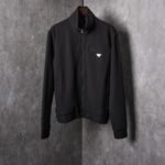 PRADA stand collar zipper jacket long sleeves (UJL58C-SOOO-11OQF-0-002）
