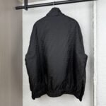 FENDI Black technical fabric bomber jacket (FAA951ATN9F0GME） - 图片 2