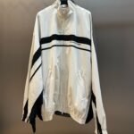Balenciaga 50/50 Tracksuit Jacket in White/grey（831363TRO319000）