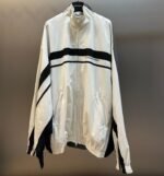 Balenciaga 50/50 Tracksuit Jacket in White/grey（831363TRO319000）