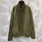 GUCCI GG canvas bomber jacket in forest green（833484-ZAF4S-3065）