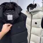 MONCLER Black Guersac Men's Twill Quilted Hooded Down Vest（K20911A00042597YD999） - 图片 5