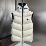 MONCLER Black Guersac Men's Twill Quilted Hooded Down Vest（K20911A00042597YD999） - 图片 2